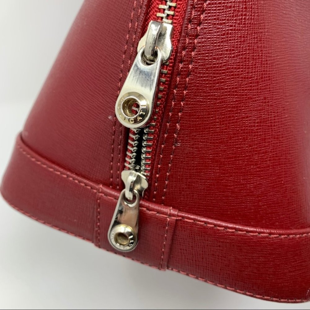 Pulicati Genuine Leather Italy Red Handbag - Picture 5 of 14